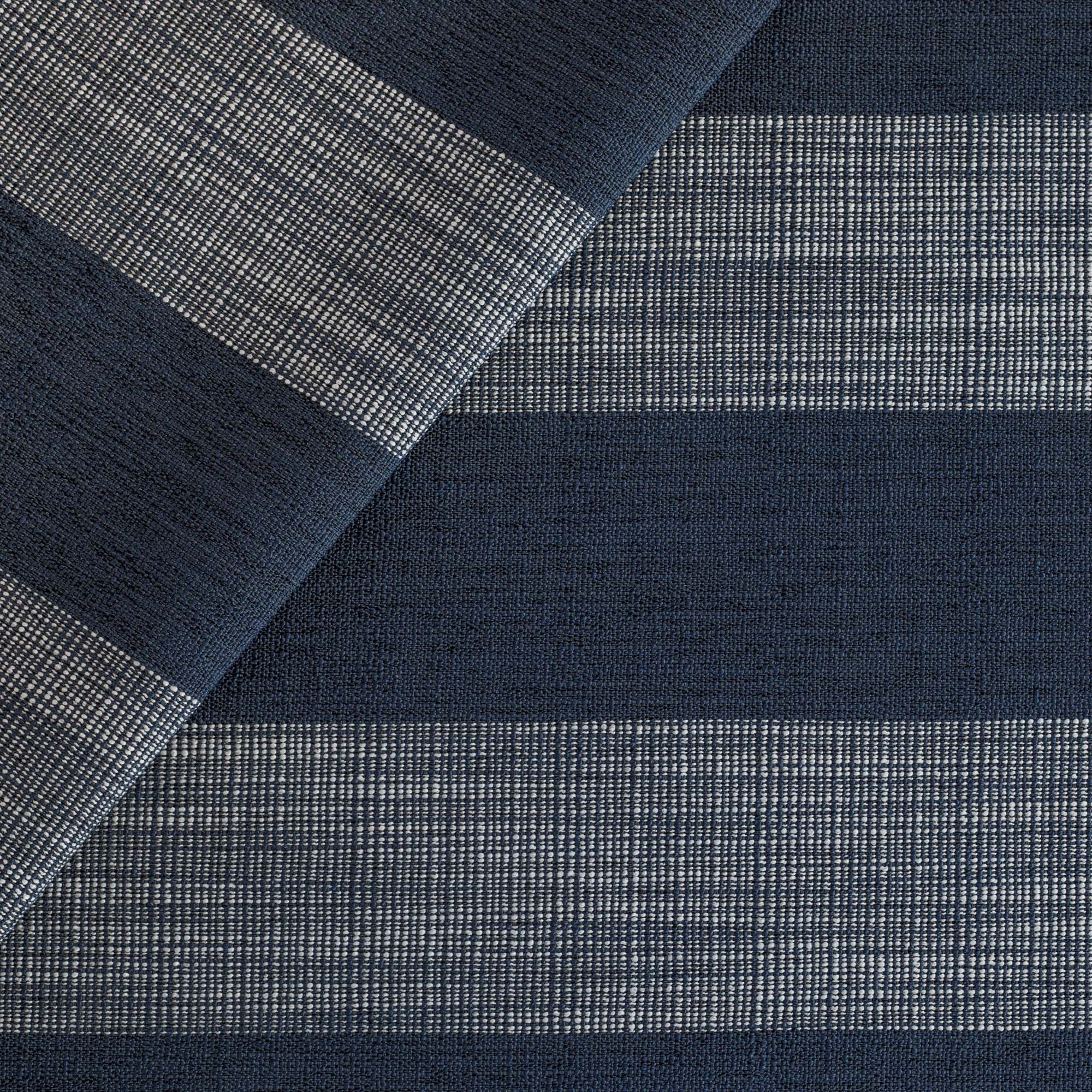 Premium Marlow Stripe Fabric - Soft Indigo Blue Cotton Blend for Upholstery & Home Decor | Perfect for Sofas, Curtains & DIY Sewing Projects