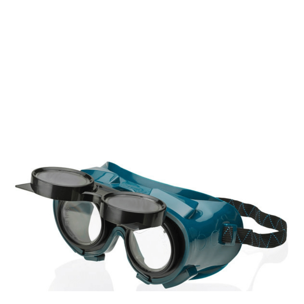 Professional Welder's Flip Front Safety Goggles - ANSI Approved Protective Eyewear for Metalworking & DIY Projects | Perfect for Welding, Grinding & Construction Work