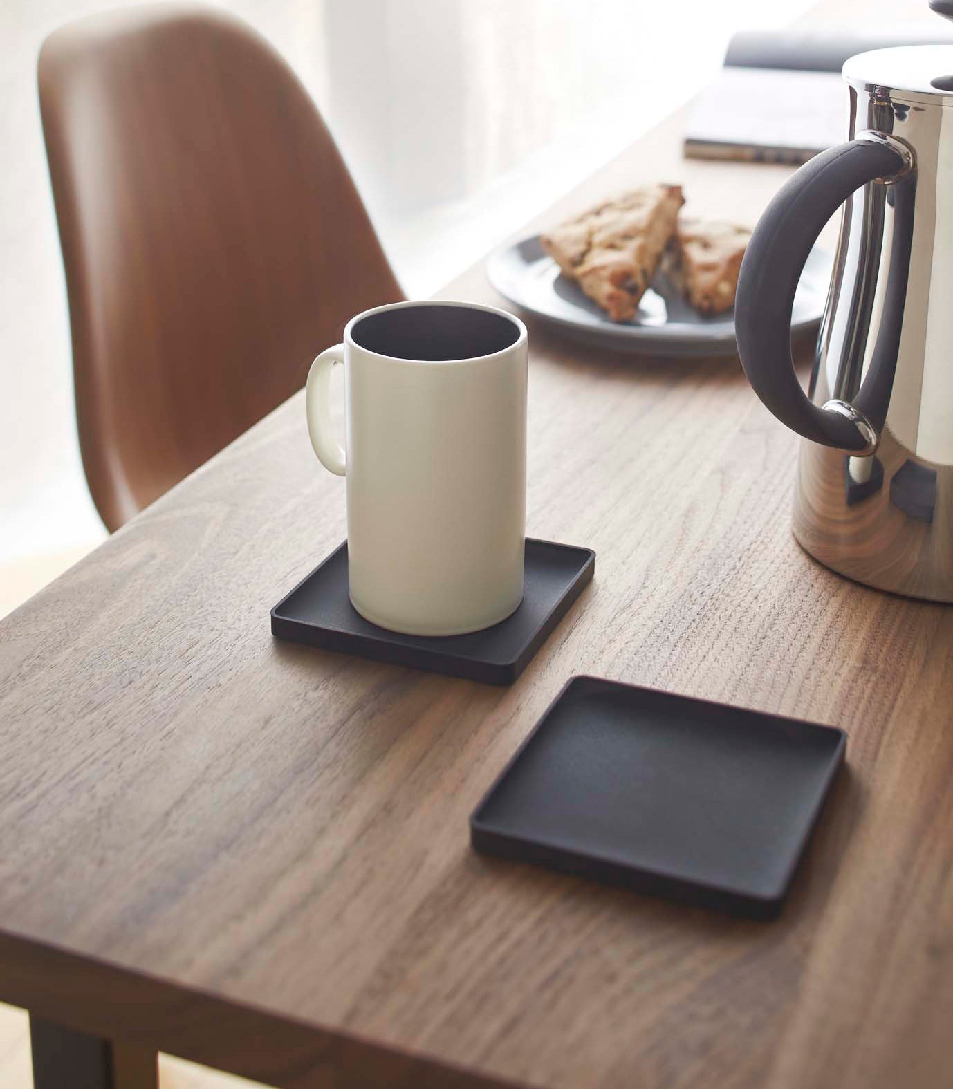 6-Pack Silicone Coasters Set - 2 Stylish Designs for Hot & Cold Drinks - Perfect for Home, Office, or Party Use