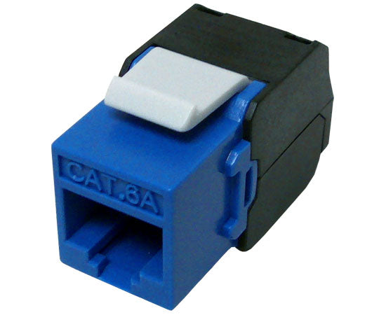 Premium CAT6A RJ45 Keystone Jack - Unshielded 180-Degree MIG+ Connector for 10G Ethernet Networks - Ideal for Home Office, Data Centers & Smart Home Installations