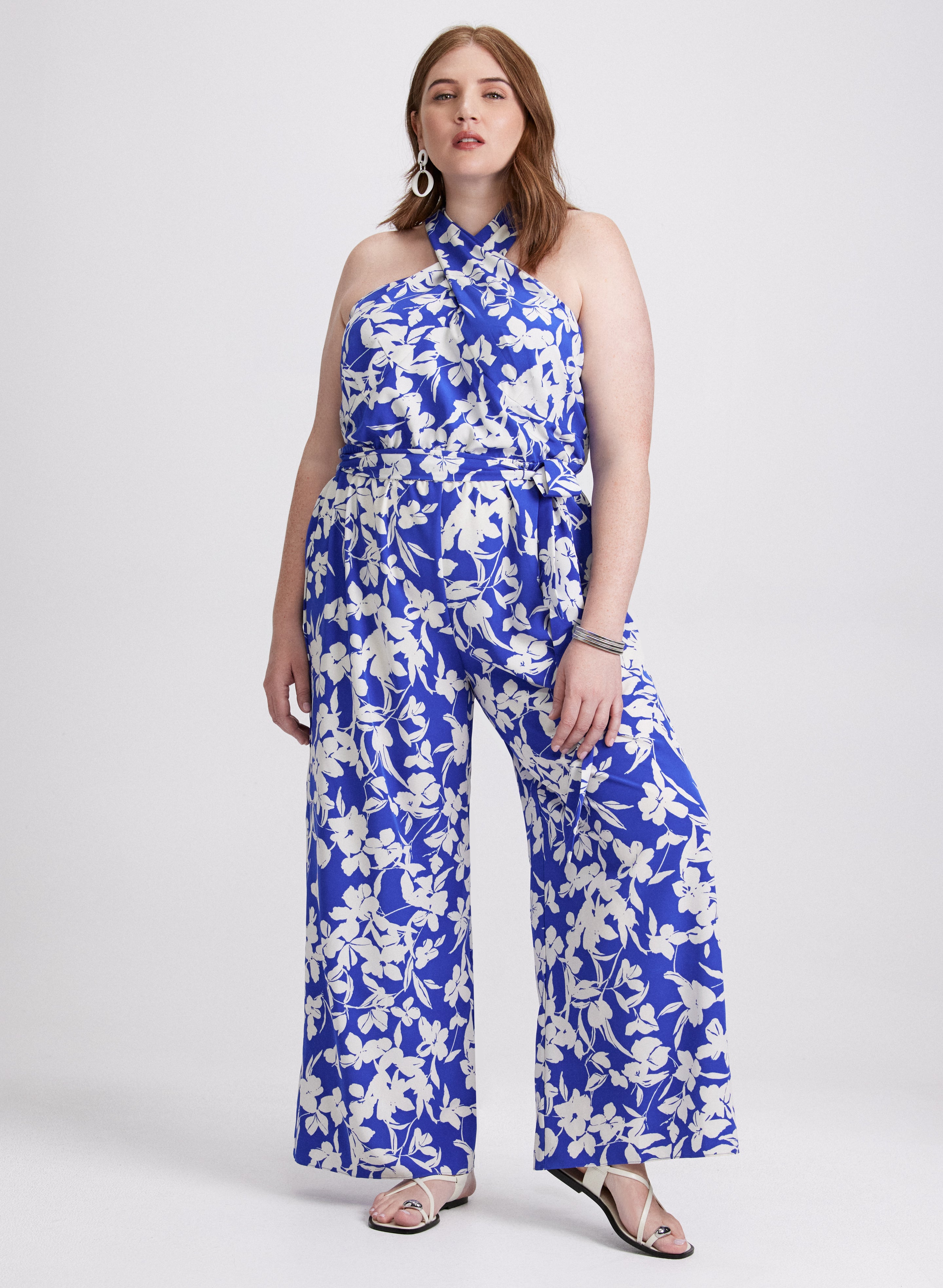 Floral Print Jumpsuit for Women - Summer Boho Romper with Pockets | Perfect for Beach Vacation, Music Festival & Casual Outings