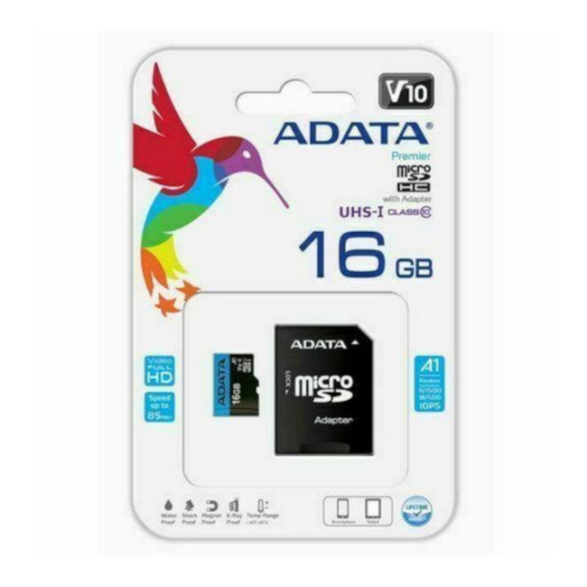 ADATA Micro SD Memory Card 128GB High Speed Class 10 UHS-I U1 for Smartphones, Cameras, Drones & Gaming - Reliable Storage for 4K Videos & Mobile Apps