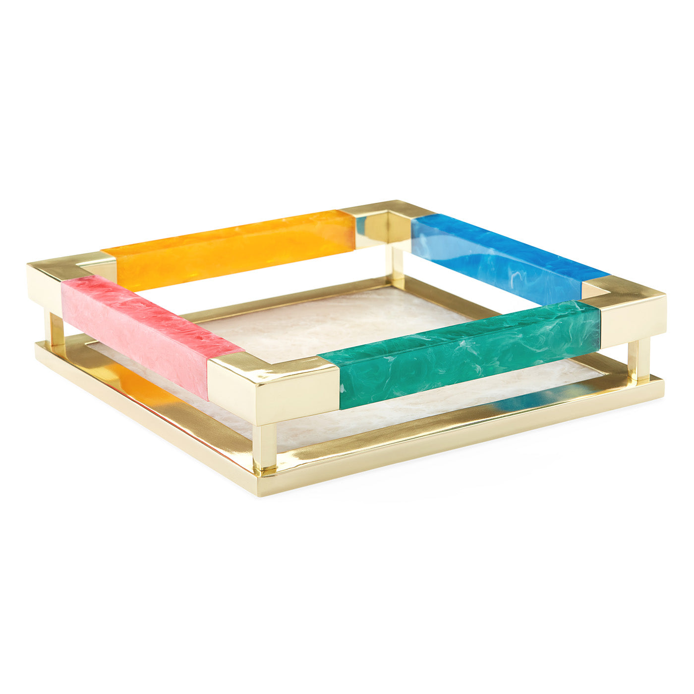 Como Square Tray - Elegant Serving Tray for Coffee, Tea, and Desserts | Perfect for Home, Office, and Party Use