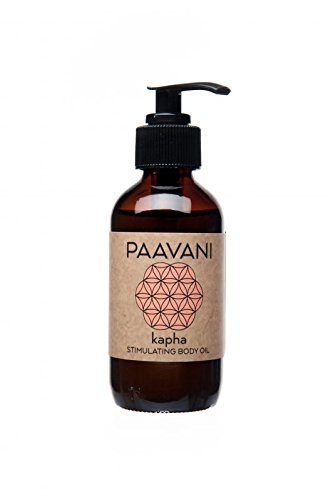 PAAVANI Ayurveda Kapha Body Oil - 100% Organic Ayurvedic Massage & Skin Care Oil - Made in USA - 8 oz - Perfect for Relaxation, Aromatherapy & Daily Moisturizing