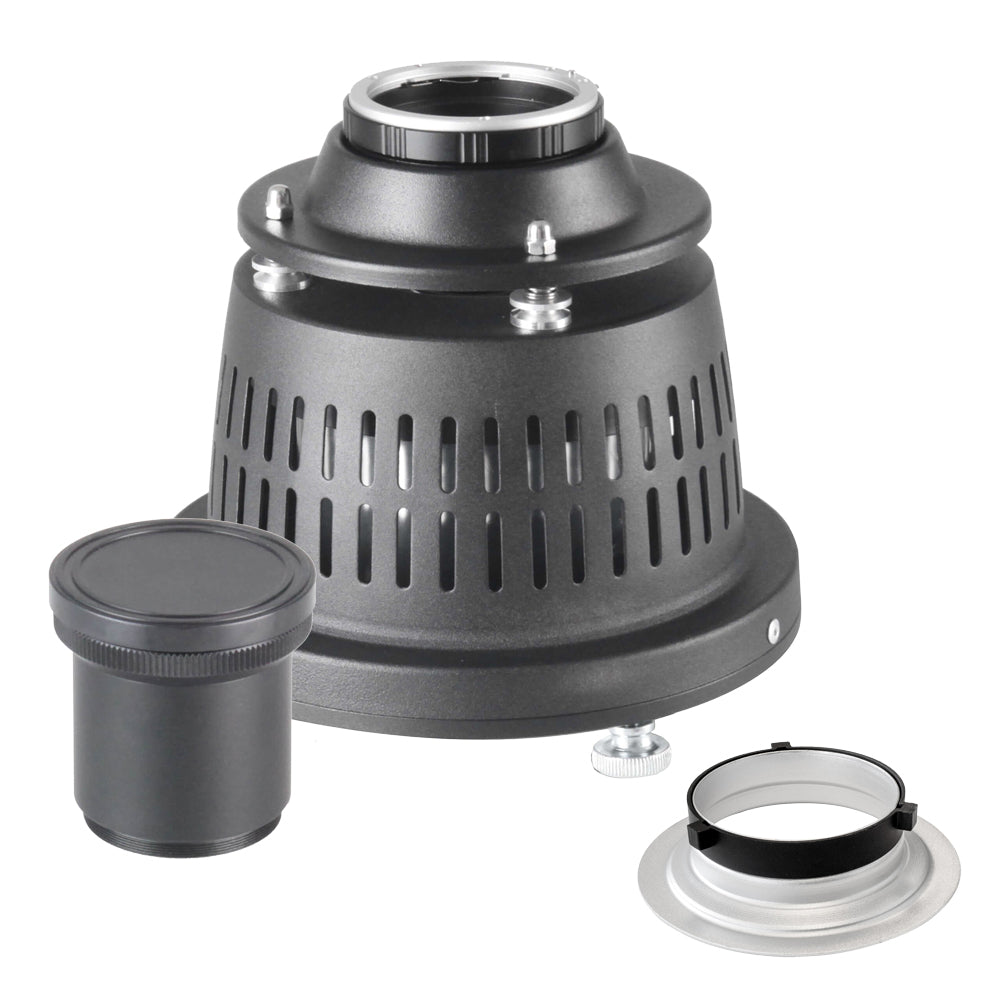 50mm Optical Snoot Spot Projector II with Lens - Professional Lighting Equipment for Photography, Stage Shows & Theater Productions