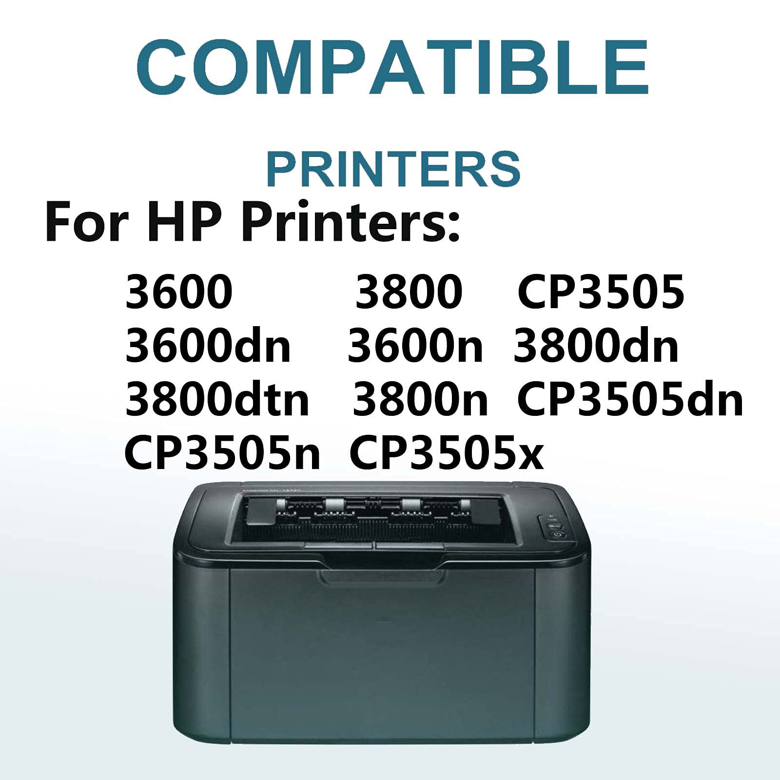 High Capacity 1-Pack Yellow Toner Cartridge Replacement for HP 3600n 3800dn 3800dtn 3800n Printers (Compatible with Q7582A 503A) - Perfect for Office Printing & Document Reproduction