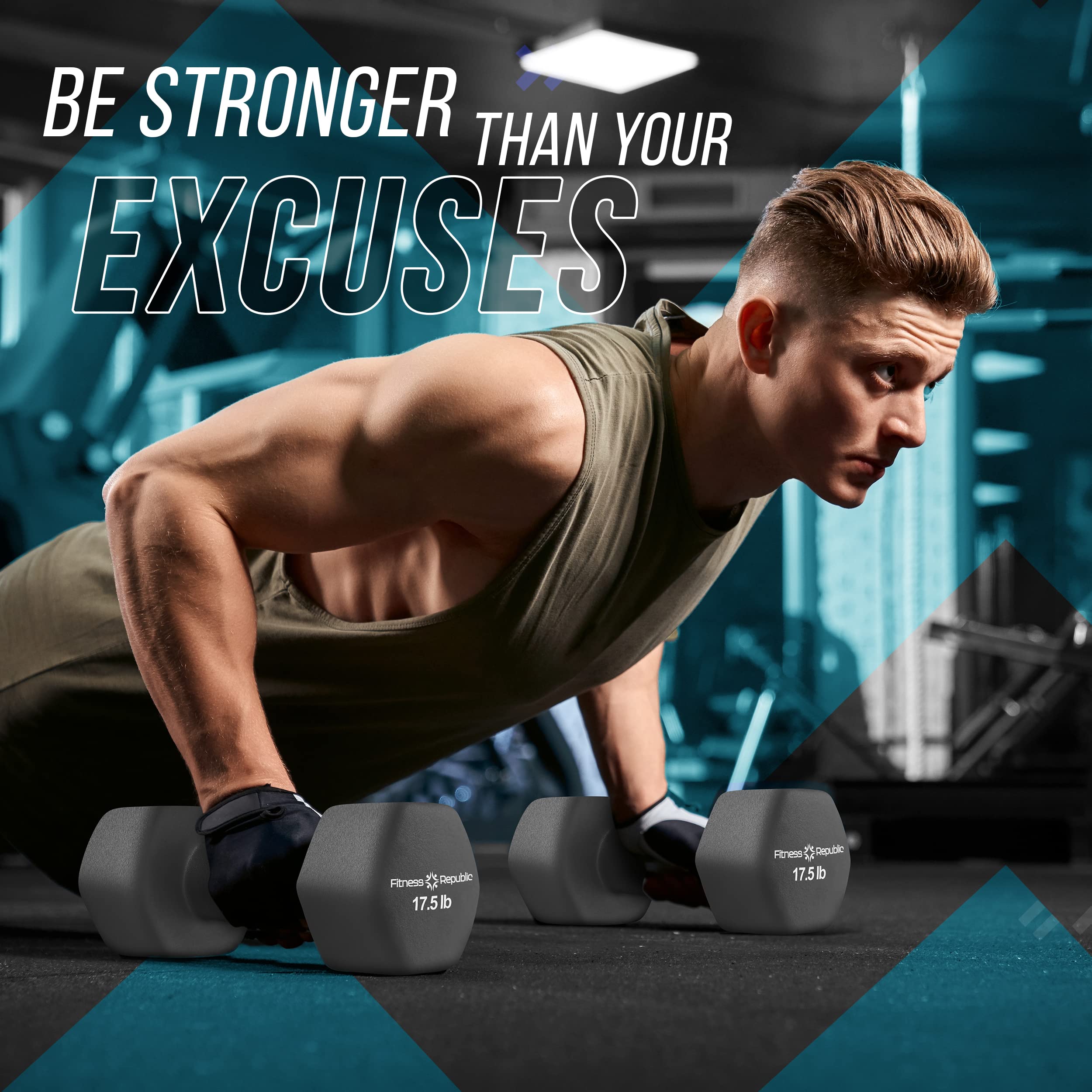 **2-Pack Neoprene Dumbbells - Non-Slip Hex Free Weights for Muscle Toning & Strength Training | Portable Home Gym Equipment for Women & Men | Perfect for Home Workouts, Yoga, and Fitness**