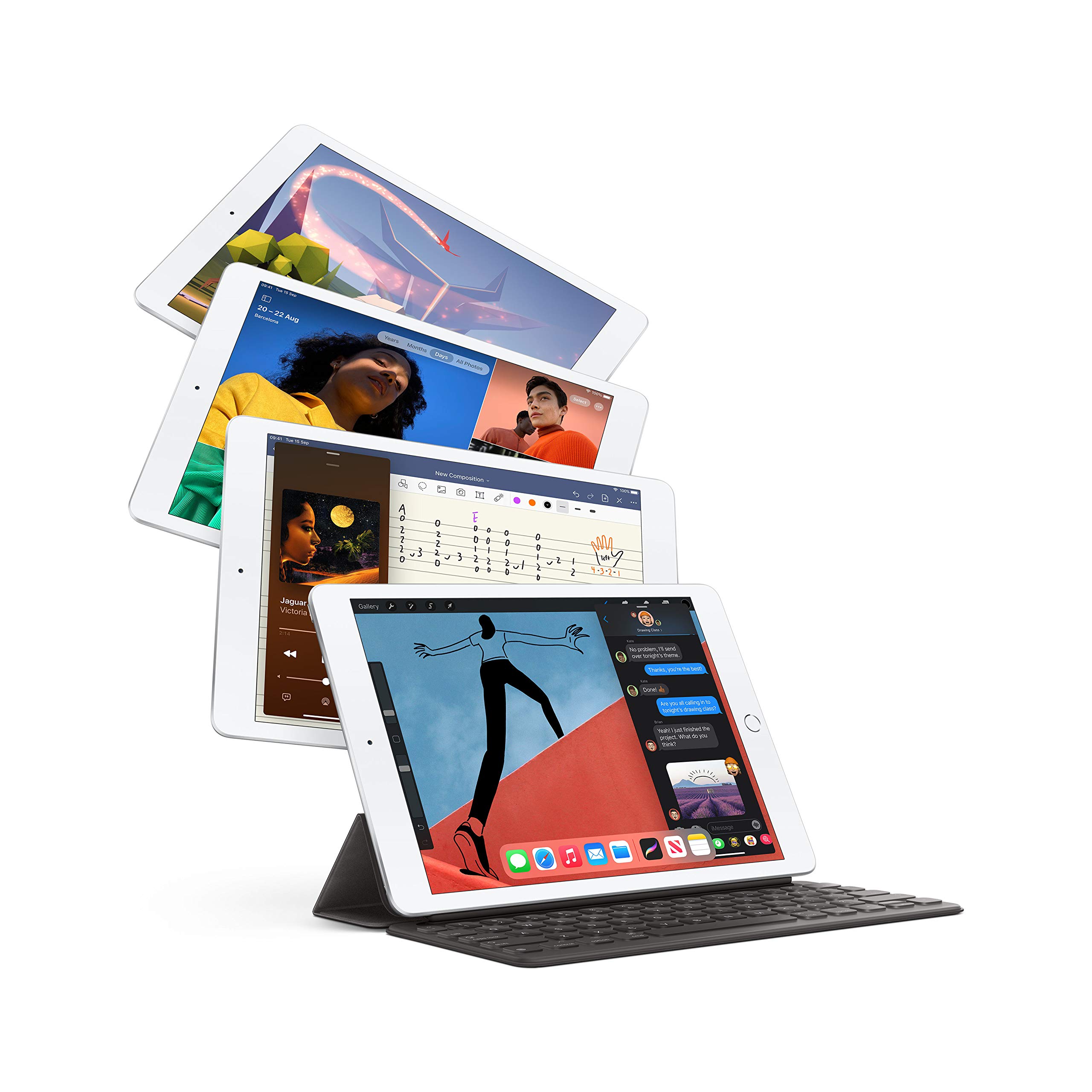2020 Apple iPad 10.2-inch Wi-Fi 32GB Gold (Renewed) - Perfect for Online Learning, Remote Work & Entertainment