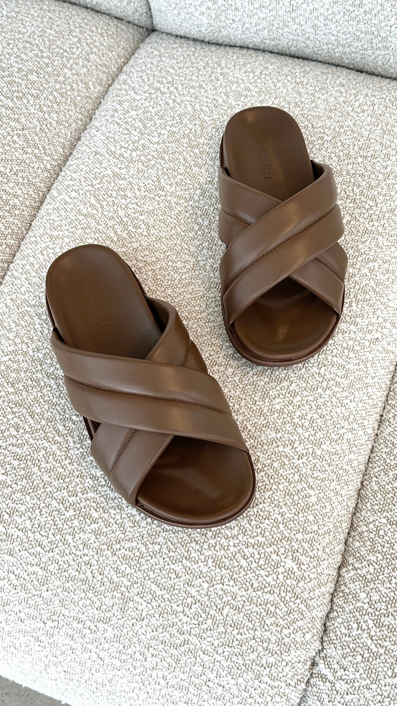 Fenmore Slide Mocha Slippers - Comfortable House Shoes for Women & Men - Soft Indoor Slides for Home, Spa, and Relaxation