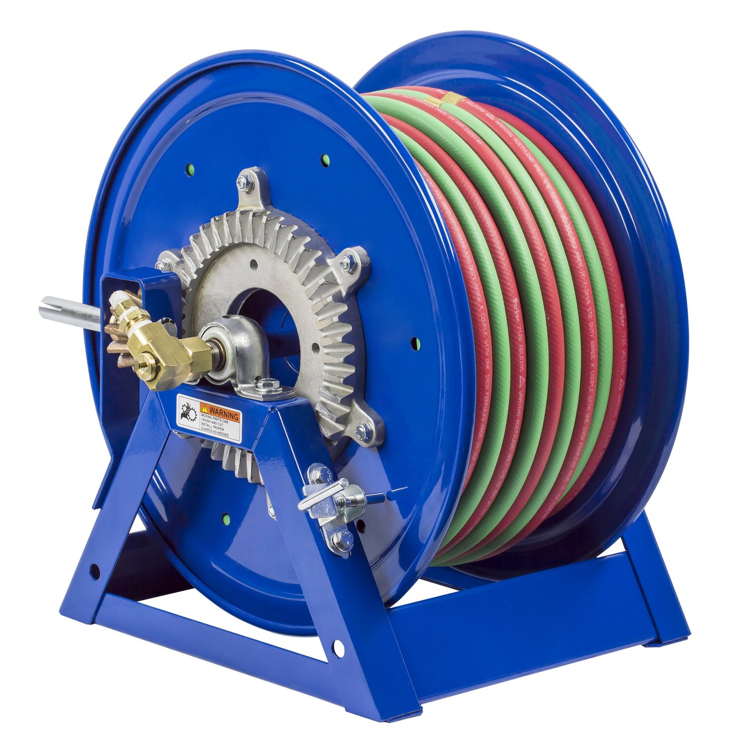 Dual Hose Hand Crank Welding Reel for Oxy-Acetylene | Coxreels 1275WL-3-150-C | 3/8