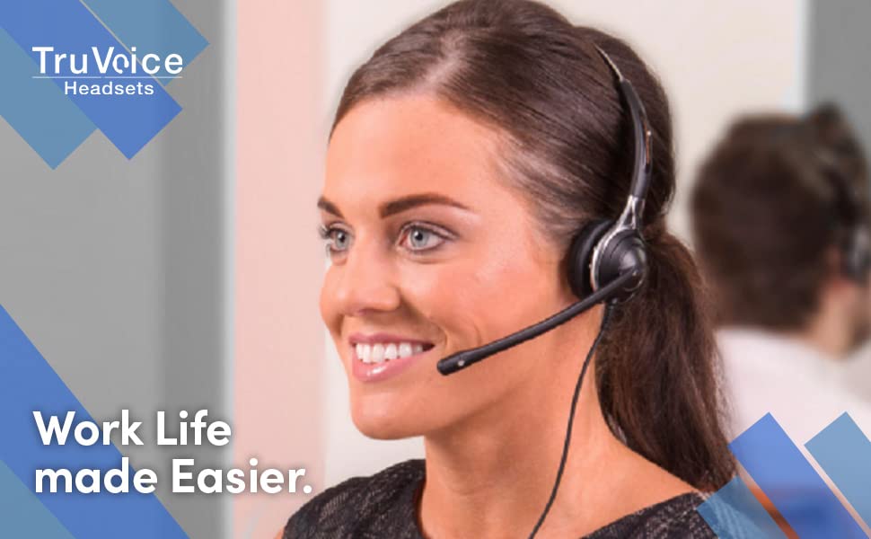 TruVoice USB Adapter for Jabra QD Wired Headsets - Volume Control & Mute Function - PC/Laptop/Softphone Headset Connector - Perfect for Call Centers, Remote Work & Online Meetings