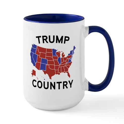 White/Navy Inside - Trump Country Mugs