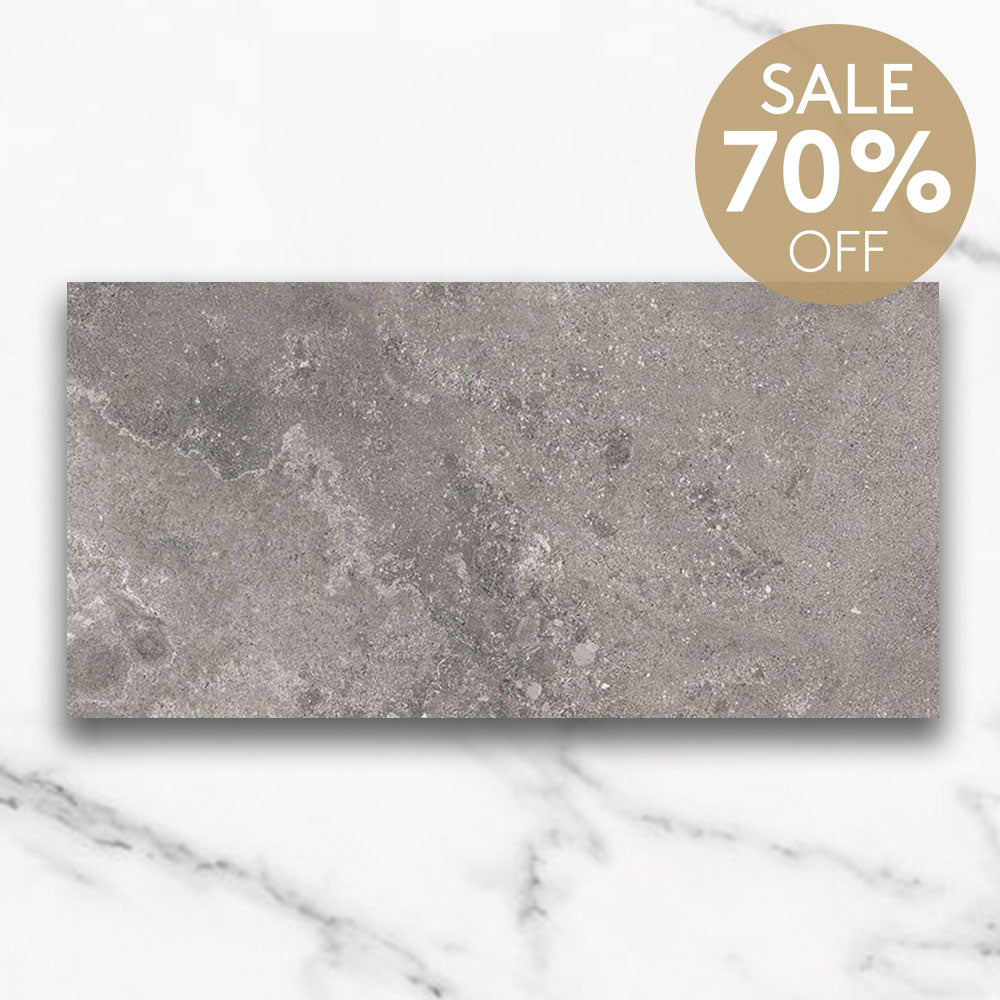 Evolene Grey 600x1200mm Outdoor Concrete Look Porcelain Tile - Durable & Weatherproof for Patios, Pool Decks & Garden Pathways