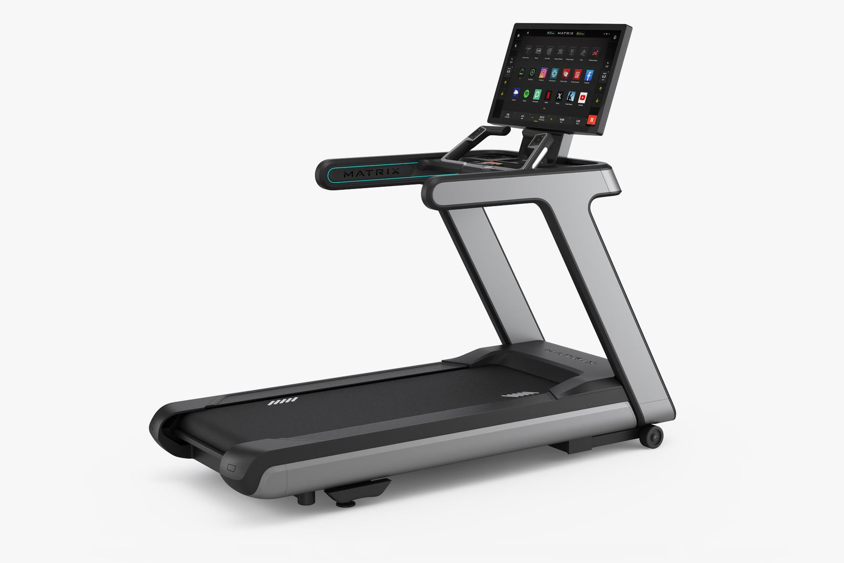 Matrix Onyx Treadmill - Foldable Electric Running Machine with LCD Display & Bluetooth Speakers for Home Gym, Cardio Workouts & Indoor Fitness Training