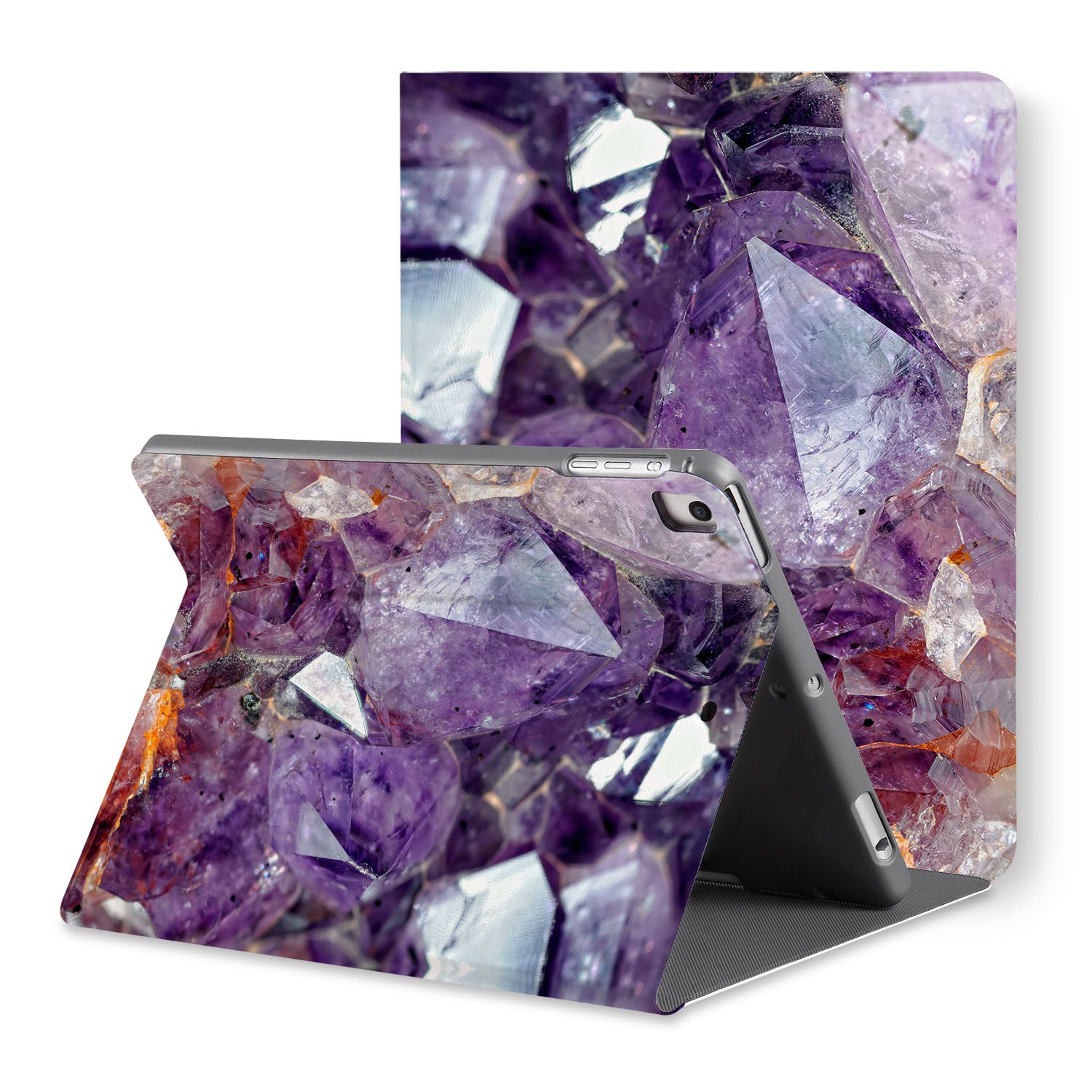 Premium iPad Folio Case with Crystal Diamond Design - Slim Protective Cover for iPad Pro/Air/Mini - Perfect for Work, Travel & Everyday Use