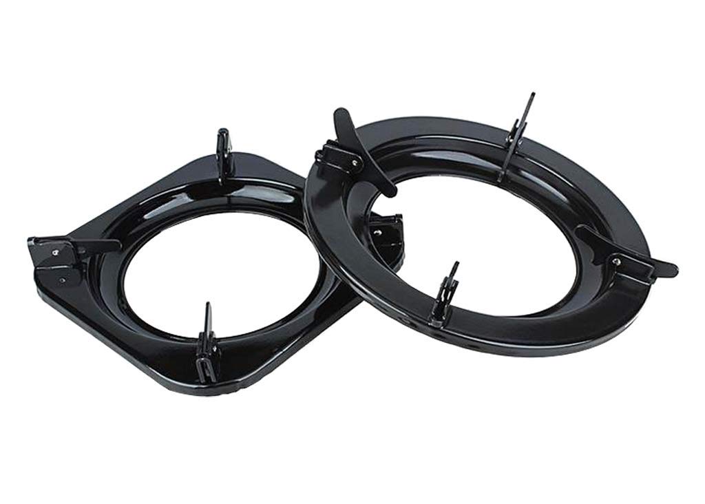 Stainless Steel Wok Support Ring for Gas Stove - Heavy Duty Pot Holder Stand, Cooktop Trivet, Pan Support Accessory - Perfect for Stir Fry, Deep Frying & Asian Cooking (Round)