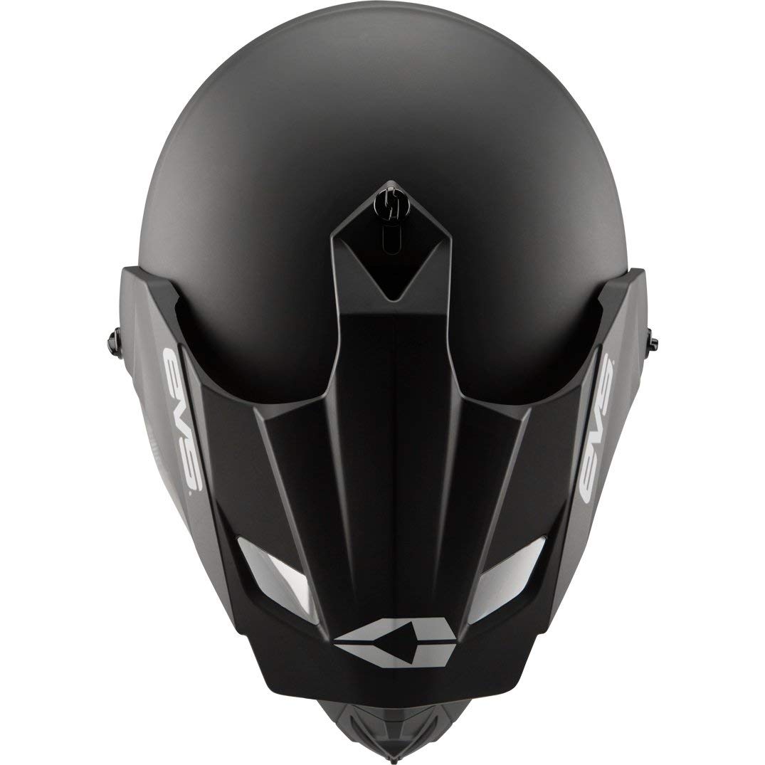EVS Sports T5 Venture Solid Dual Sport Motorcycle Helmet for Men - Lightweight, DOT & ECE Certified - Perfect for Off-Road, Adventure & Street Riding