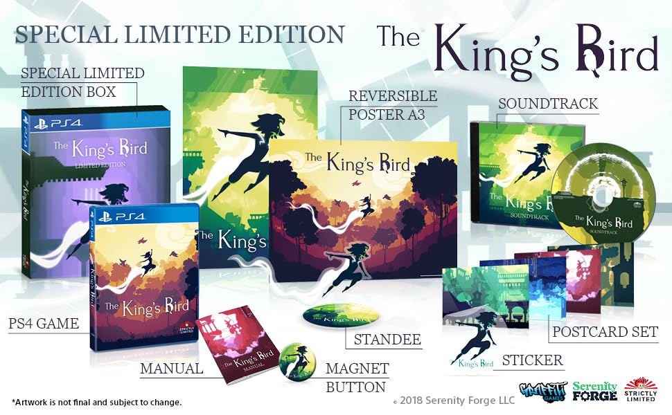 The King's Bird Special Limited Edition for PlayStation 4 - Collector's Game by Strictly Limited Games | Perfect for Platformer Fans & Retro Gaming Enthusiasts