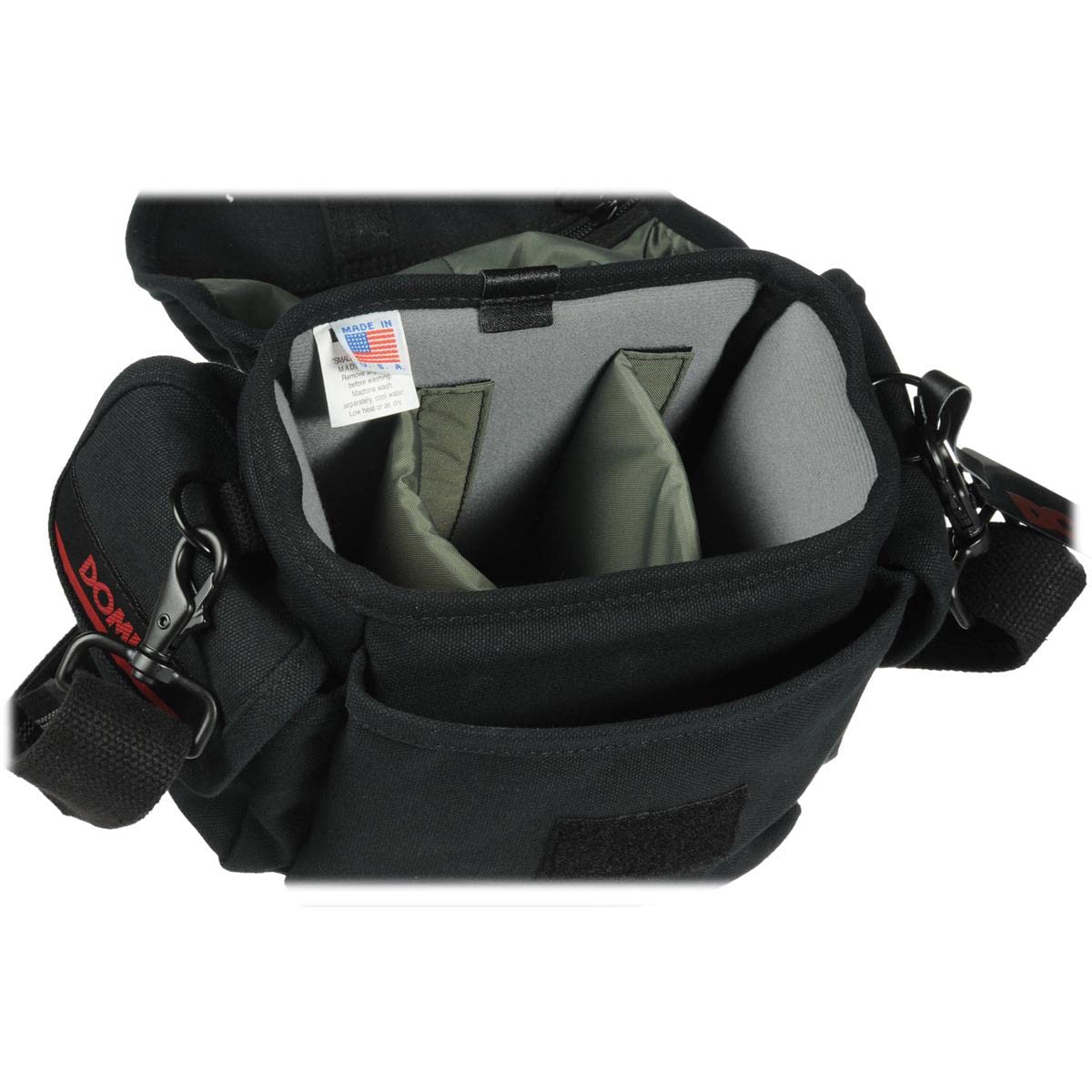 Domke 700-80B F-8 Small Camera Shoulder Bag - Black | Compact DSLR & Mirrorless Camera Bag for Photographers | Perfect for Travel, Street & Outdoor Photography