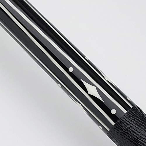 Premium LUCASI Custom Pool Cue Stick with Genuine Leather Wrap - Low Deflection Zero Flexpoint Shaft (Model LZS7E) - Professional Billiards Accessory for Tournament Play & Home Game Rooms