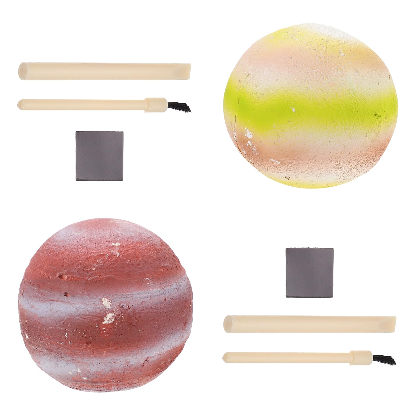 ERINGOGO 2 Sets Planetary Archaeology Toys for Kids - Solar System Planet Balls, Astronomy STEM Learning Toys, Space Educational Plaything with Classic Plaster Drop | Perfect for Classroom Science Projects & Space-Themed Birthday Gifts