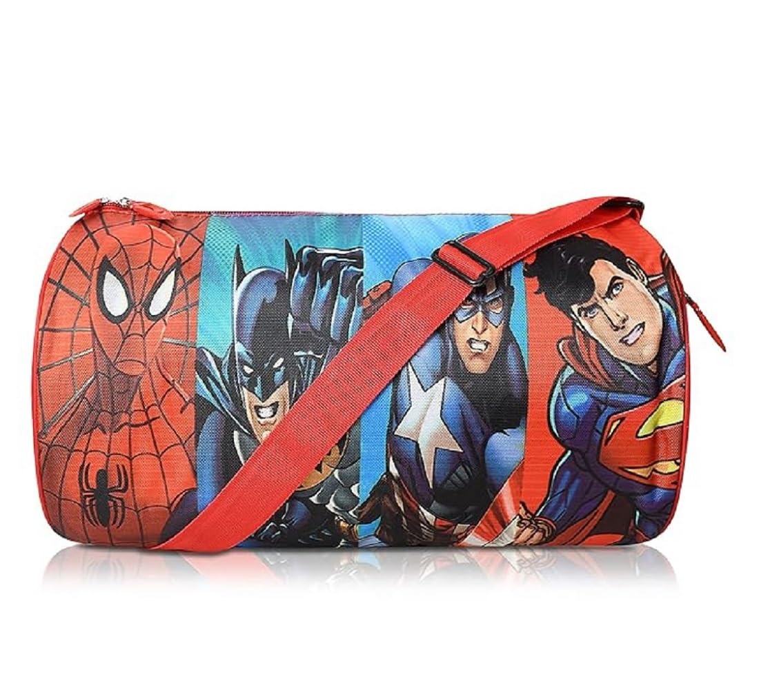**Avengers Superhero Duffle Bag for Kids - 10L Capacity Gym, Travel & Sports Bag - Waterproof Kids Backpack for Swimming, Picnic & Outdoor Activities (Official Avengers Design)**