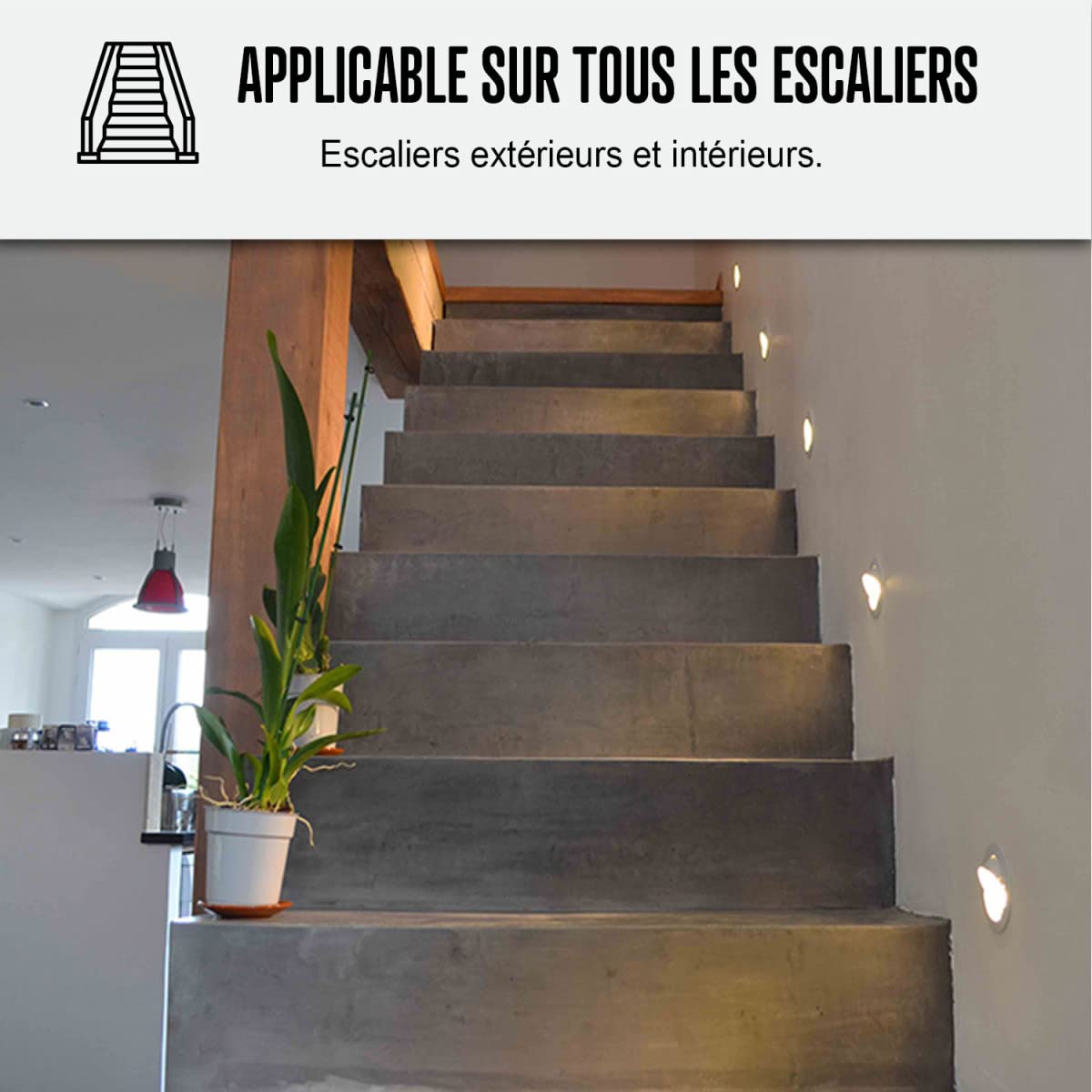 Polished Concrete Stair Kit - Complete Set for 2 m² (2 Layers) - Gray Black Aronia - ARCANE INDUSTRIES | DIY Home Renovation & Modern Staircase Upgrade