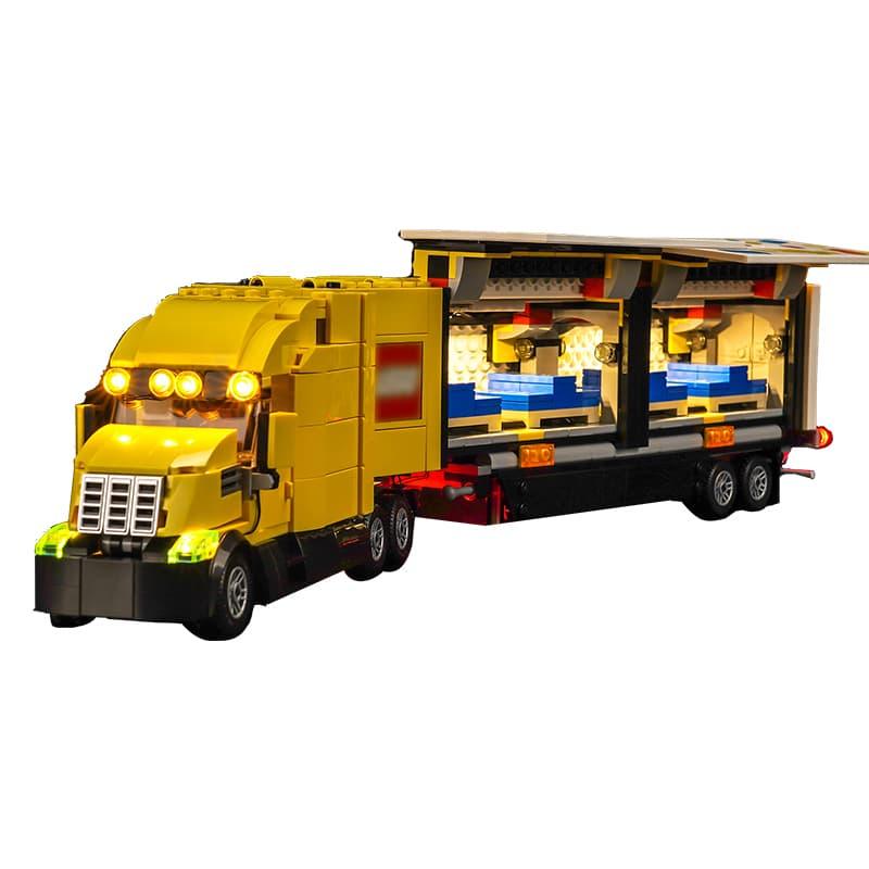 LEGO City Yellow Delivery Truck 60440 Light Kit - Compatible with LEGO Sets - DIY Lighting for LEGO Models - Perfect for Display & Nighttime Play