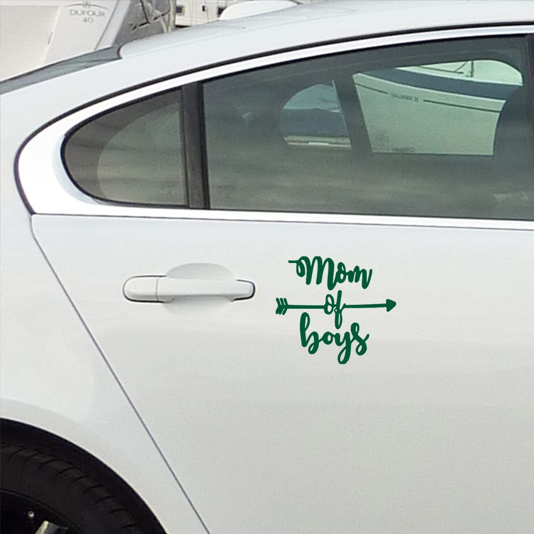 Premium Waterproof Vinyl Decal Stickers Set of 2 - Green Boys Design for Laptop, Phone, Helmet, Car Window, Bumper, Mug | Perfect for Mom Life, Home Decor, Kids Room & DIY Projects