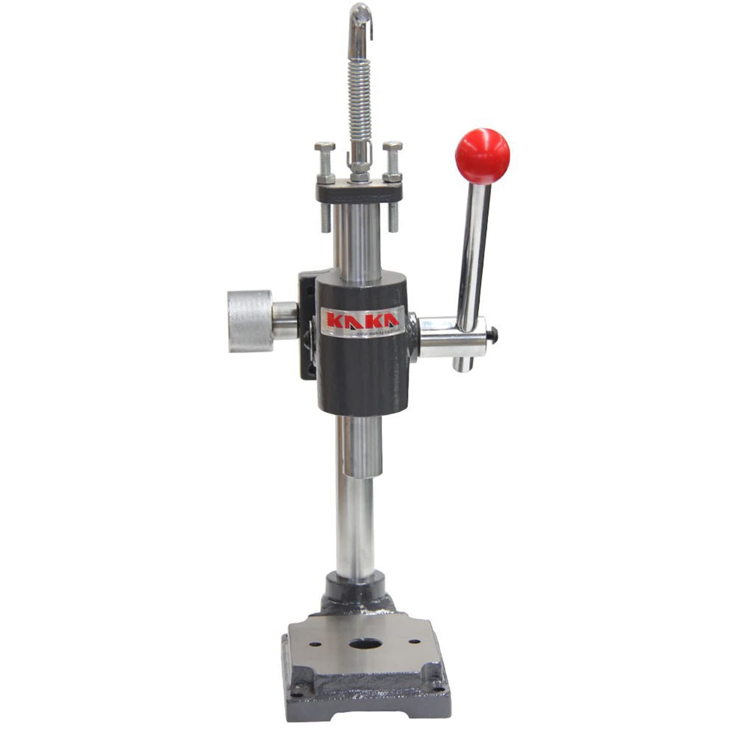 KAKA INDUSTRIAL AP-1S Arbor Press - Heavy Duty Hand Punch Press Machine with Adjustable Height for Jewelry Making, Leather Craft, Metal Stamping & DIY Projects - Perfect for Punching Holes, Setting Grommets & Crafting Accessories