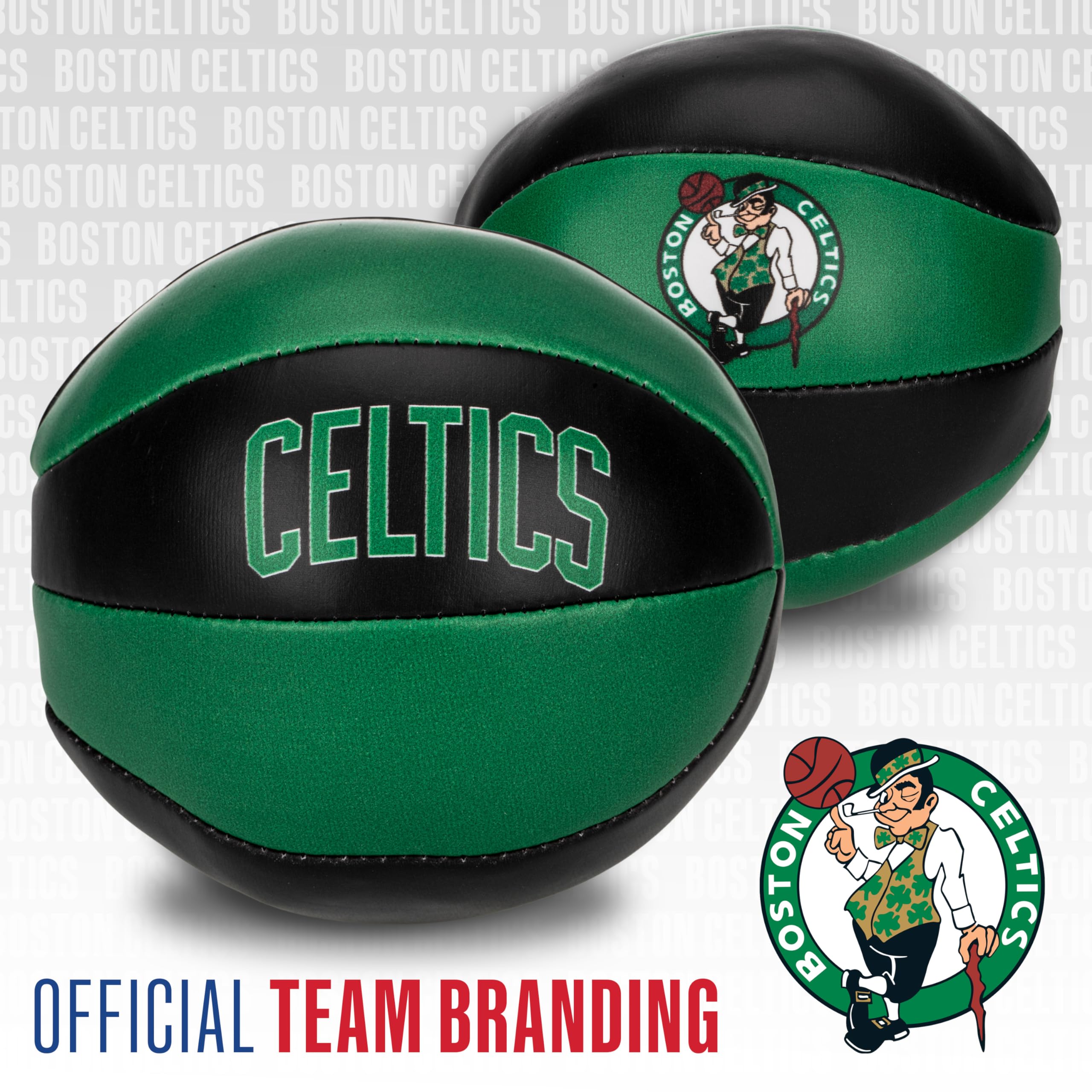 Franklin Sports NBA Mini Basketballs - 2 Pack Soft Toy Balls for Kids Indoor Play & Door Hoops
