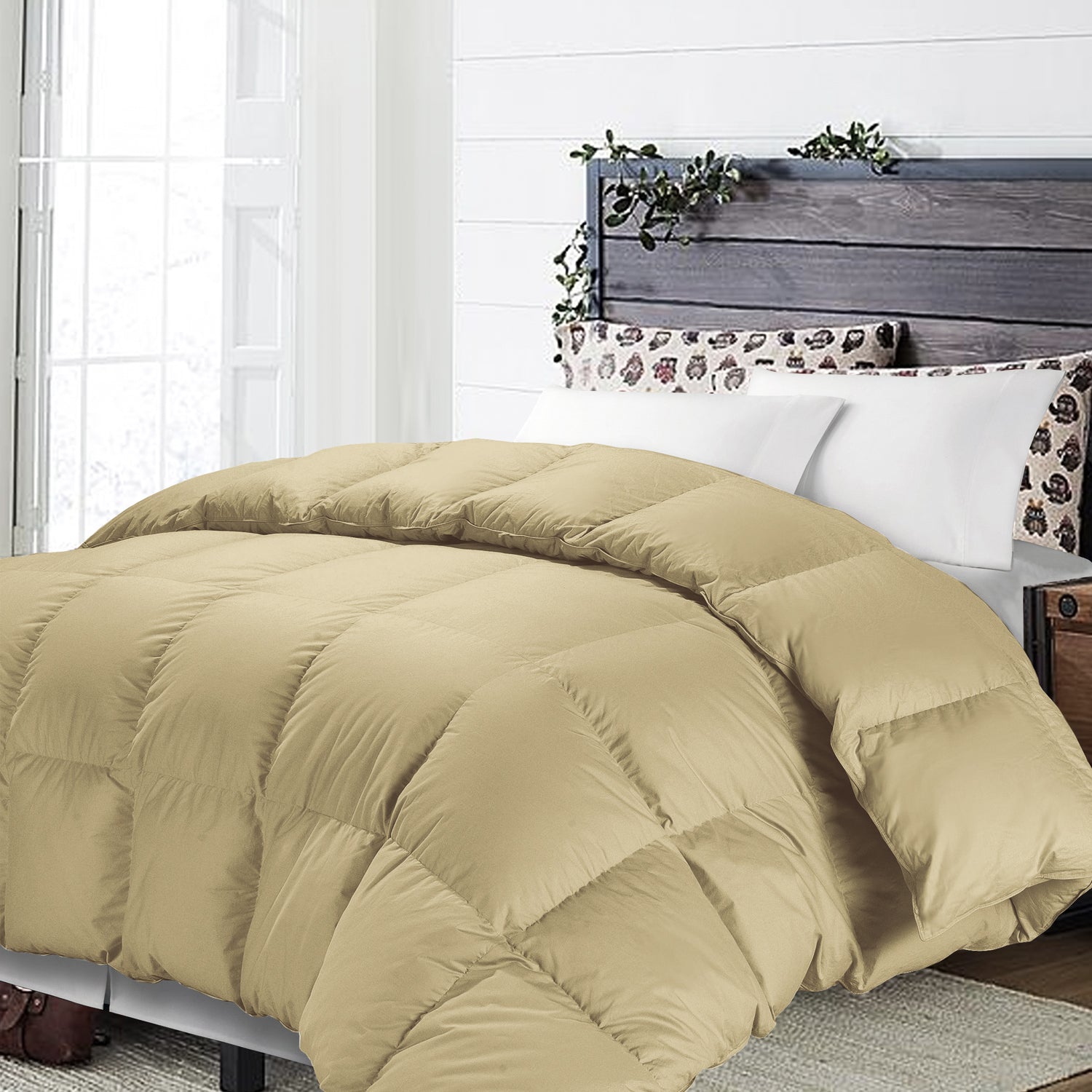Premium NTBAY Eiderdown Duvet - Ultra Soft & Hypoallergenic Goose Down Comforter for All Seasons | Perfect for Bedroom, Guest Room & Hotel Use