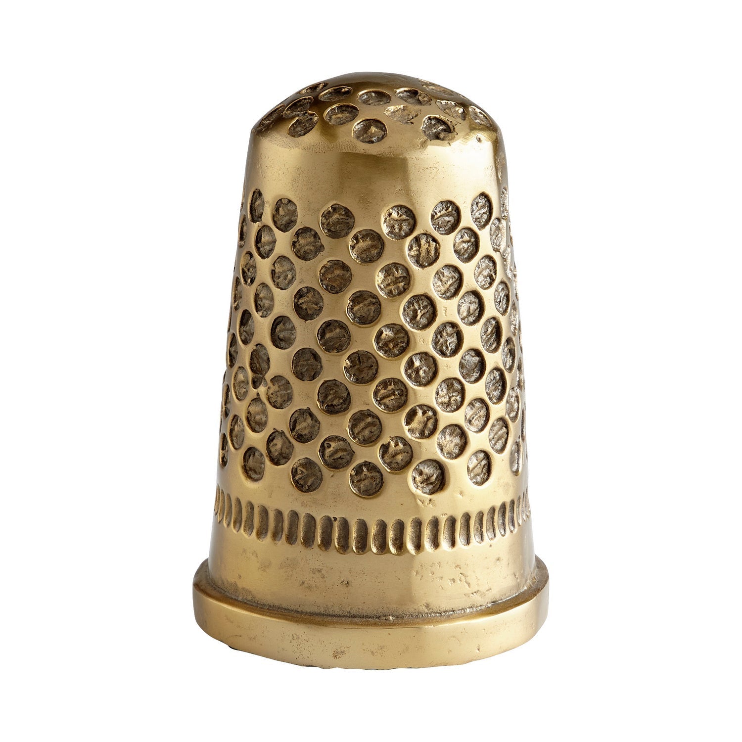 Vintage Brass Sewing Thimble Token - Cyan Design 11234 - Perfect for Hand Stitching, Quilting & Sewing Projects - Antique Style Thimble for Collectors & Crafters