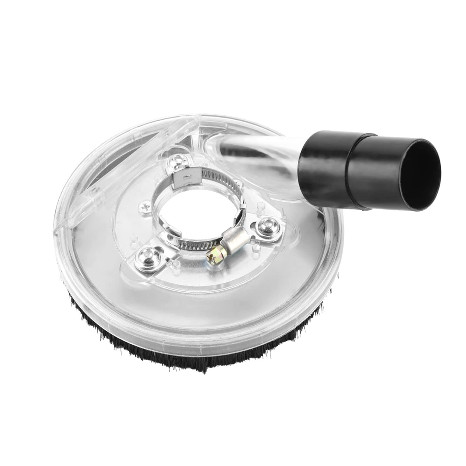 80-125mm Clear Vacuum Dust Shroud Cover for Angle Grinders | Dry Grinding Dust Collector | Perfect for Concrete, Tile & Woodworking Dust Control