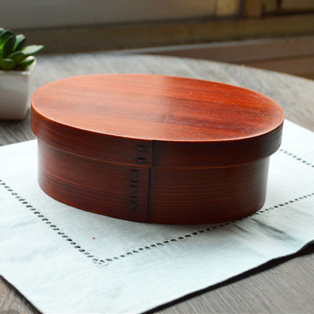 Japanese Bento Box - Eco-Friendly Bamboo Sushi Container with Lid | Reusable Wooden Lunch Box for Adults & Kids | Perfect for Picnics, School Lunches & Meal Prep
