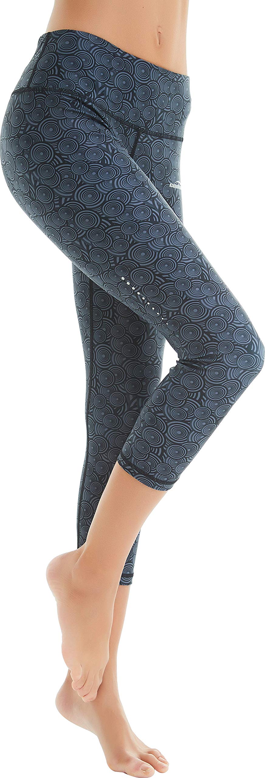 COOLOMG Women's High-Waisted Yoga Leggings with Hidden Pockets - Breathable Workout Tights for Running, Gym & Lounge