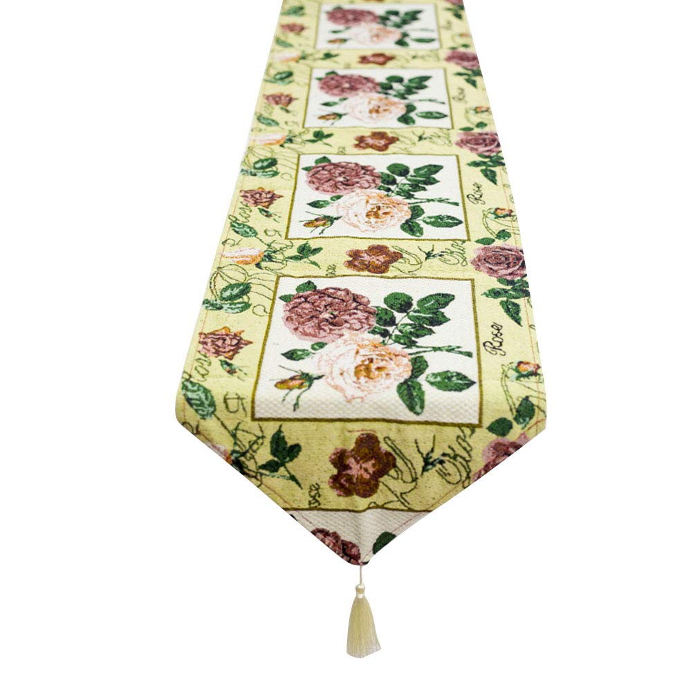 DOITOOL Chinese Style Embroidered Tablecloth - Elegant B Pattern Table Cover for Dining Room, Living Room & Home Decor | Perfect for Parties, Weddings & Festive Occasions