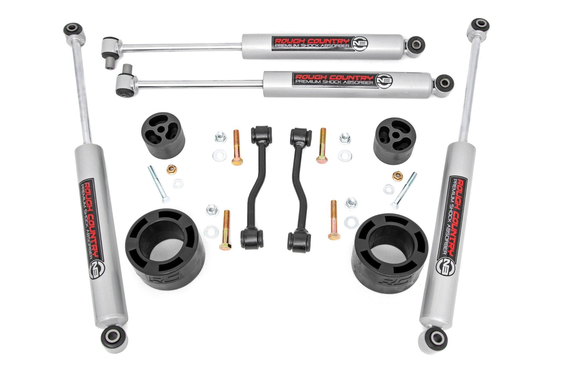 2.5 Inch Leveling Kit for Jeep Gladiator JT 4WD (2024-2025) - Heavy Duty Suspension Lift Spacers Part #61330 | Off-Road Adventure & Truck Customization Upgrade