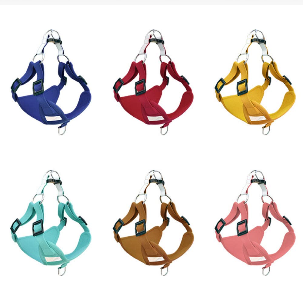 Reflective Dog Harness and Leash Set - Adjustable Pet Vest for Small & Medium Dogs - Red Safety Harness for Puppies XXS - Perfect for Night Walks, Jogging & Outdoor Adventures