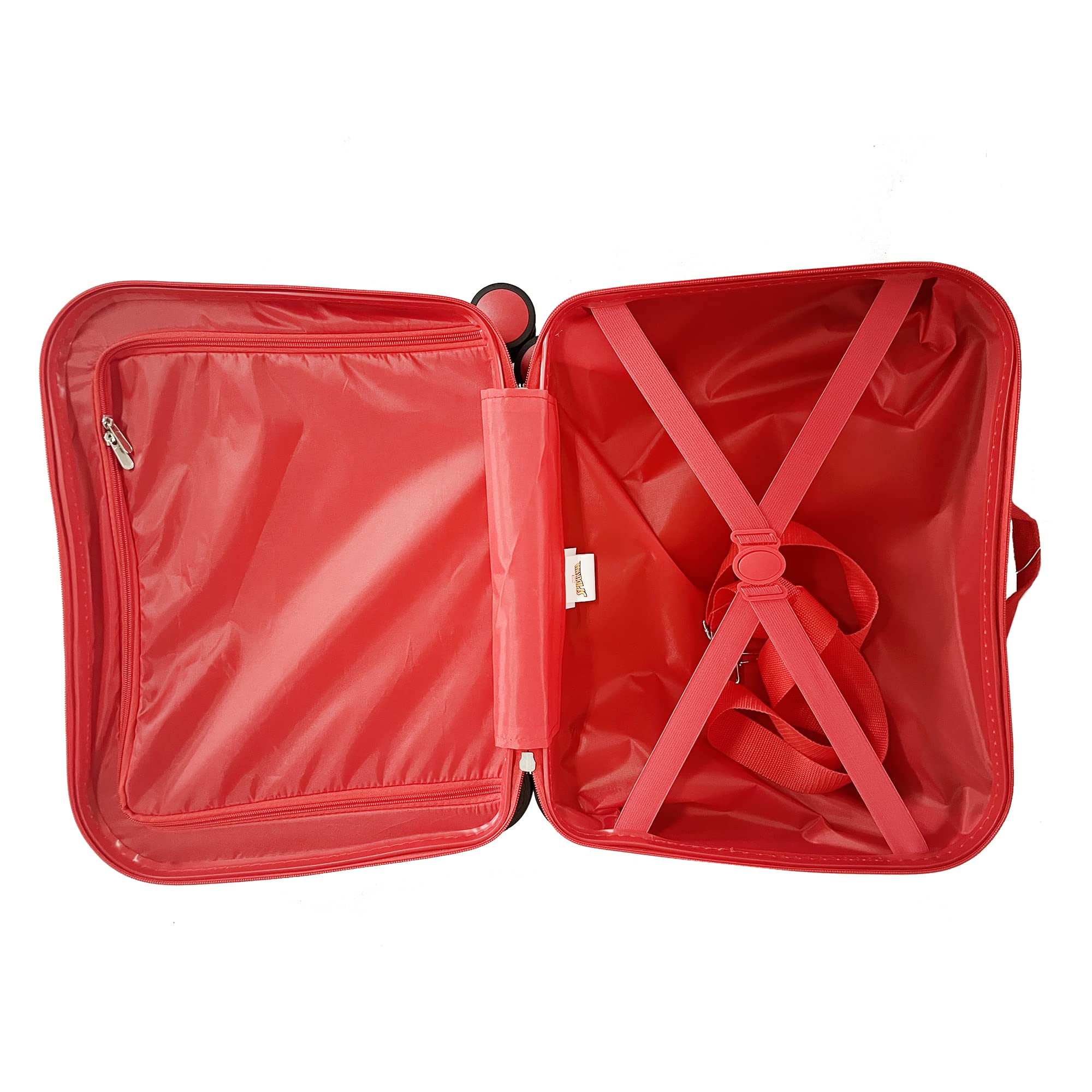 Spider-Man Kids Ride-On Suitcase - 18 Inch Lightweight Travel Luggage with Seat for Boys & Girls | Perfect for Airports, Theme Parks & Family Vacations