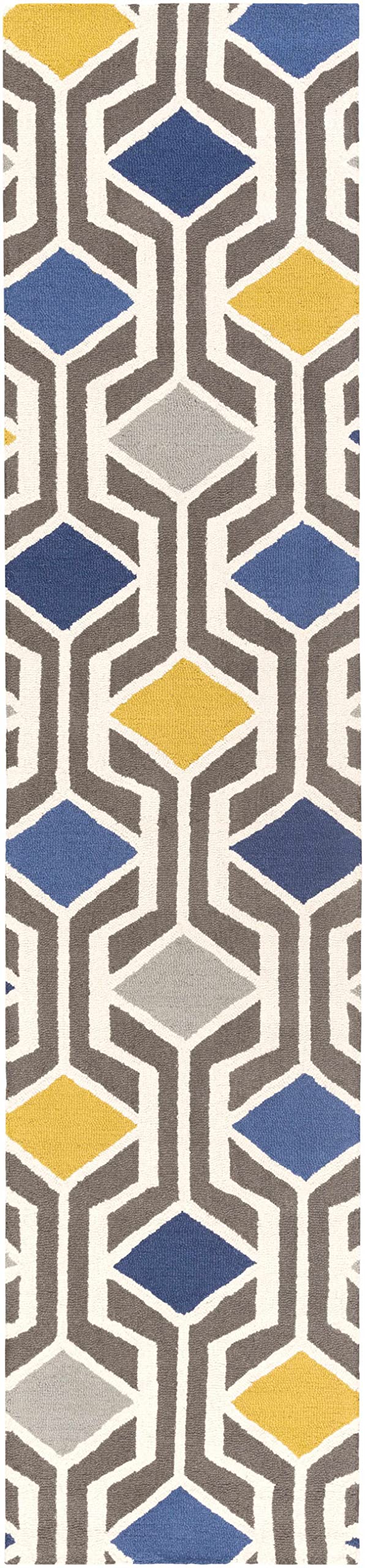 Hauteloom Taneytown Wool Area Rug 3' x 5' - Modern Beige, Brown & Gray - Soft & Durable for Living Room, Bedroom, Office - Perfect for Home Decor & Cozy Spaces