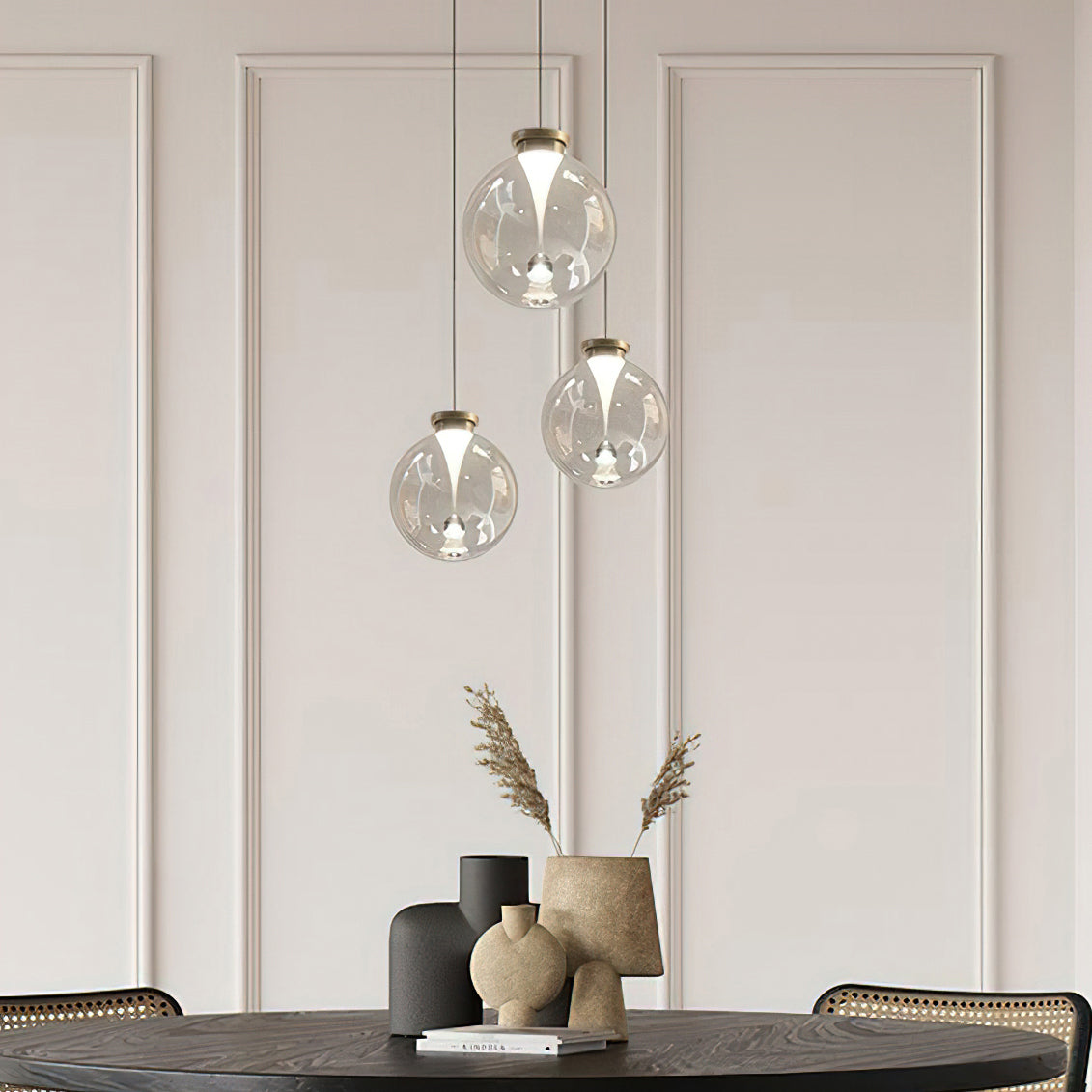 Verve Pendant Light - Modern Hanging Ceiling Lamp for Kitchen Island, Dining Room & Bedroom Lighting - Adjustable Height & Energy Efficient LED Bulb Compatible