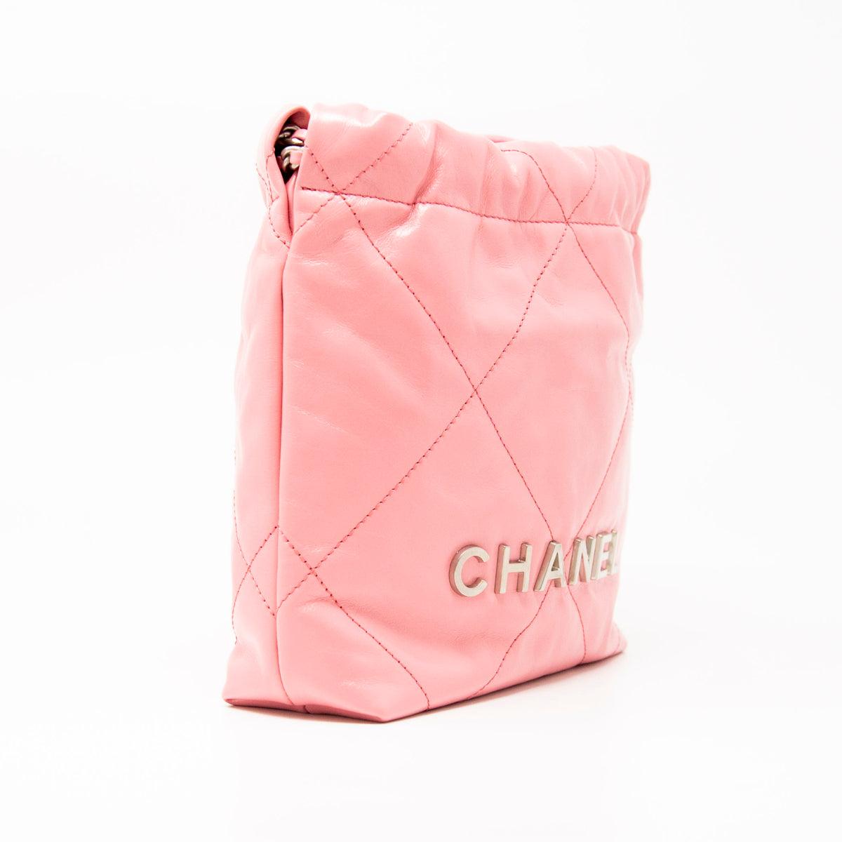 Chanel Pink Mini 22 Hobo Bag - Luxury Designer Shoulder Bag for Women | Perfect for Date Night, Parties & Everyday Use