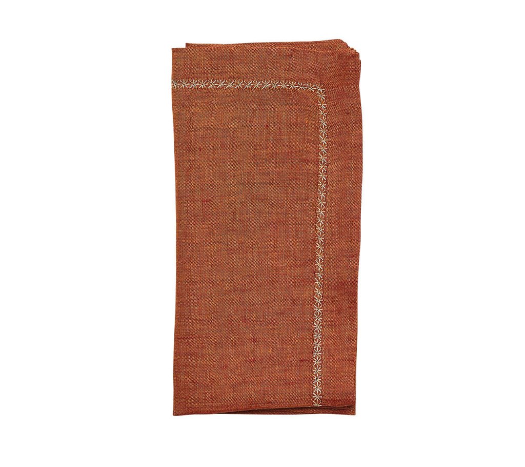 Premium Classic Earth Tone Napkins - Set of 4 for Elegant Dining, Dinner Parties & Home Decor | 100% Cotton Table Linens