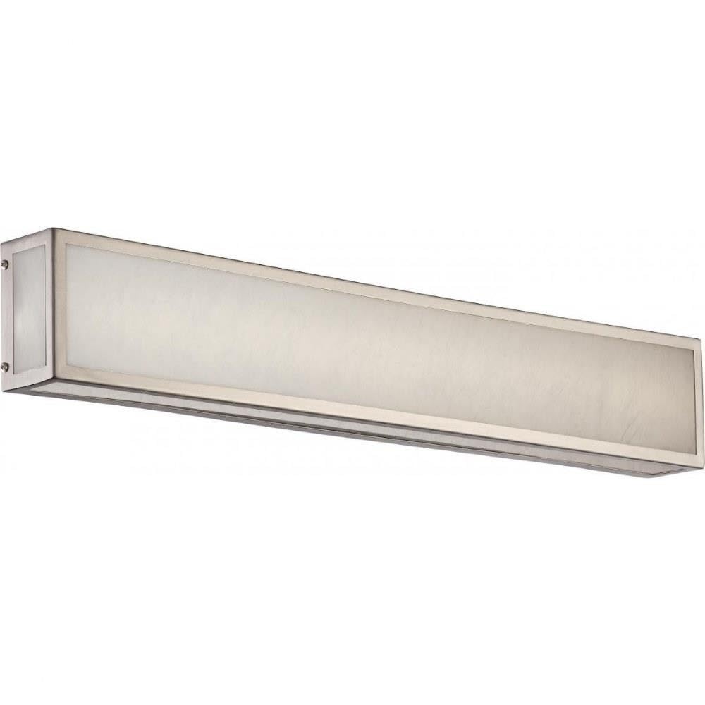 Nuvo 62/896 Single Light Bathroom Vanity Mirror - Polished Nickel Finish, Backlit Design for Modern Makeup & Shaving - Perfect for Bathrooms, Bedrooms & Dressing Rooms