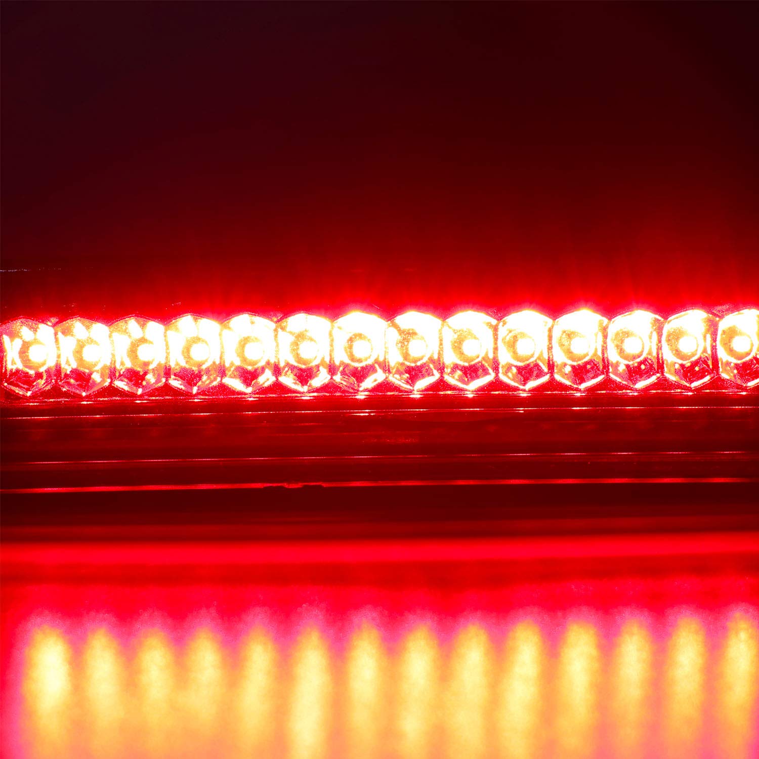 Red LED 3rd Brake Light for 2004-2015 Nissan Titan & 2005-2016 Frontier - High Mount Cargo Lamp with Red Lens - Perfect for Night Driving & Enhanced Vehicle Safety