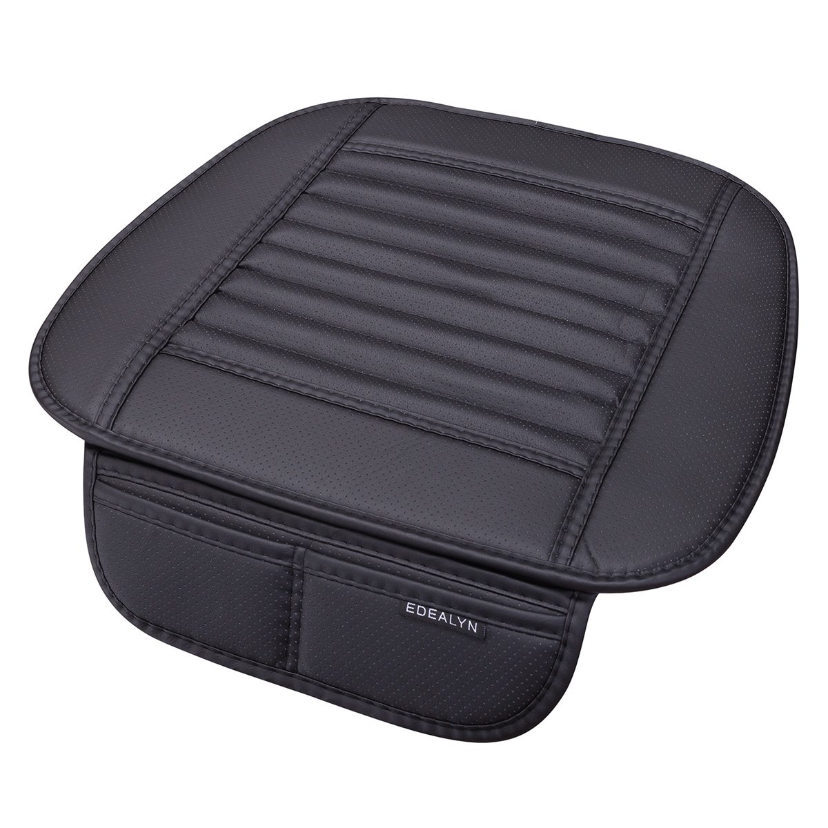 2 PCS Universal PU Leather Car Seat Covers - Black Car Interior Accessories & Seat Protectors for Enhanced Comfort & Style in Daily Driving