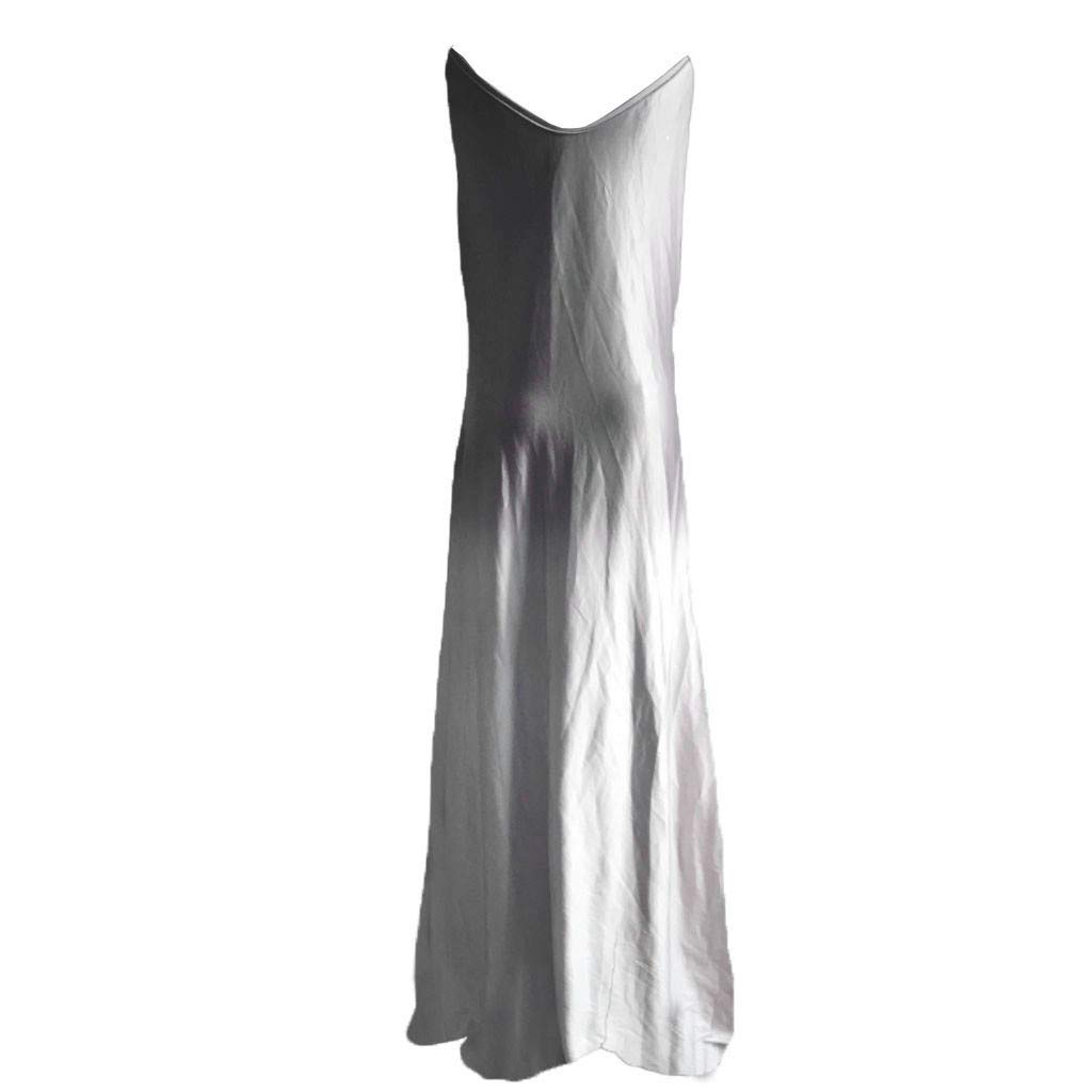 COOKI Women's Boho Tie-Dye Maxi Dress - Casual Sleeveless V-Neck Loose Plus Size Long Dress for Summer Beach Vacation & Outdoor Music Festivals