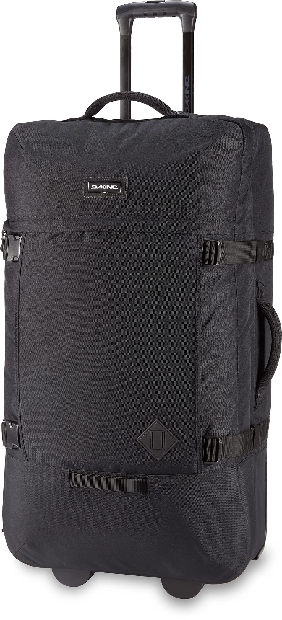 Dakine 365 Roller Bag 120L Travel Luggage - Black | Large Capacity Water-Resistant Suitcase for Air Travel, Business Trips & Vacation Packing