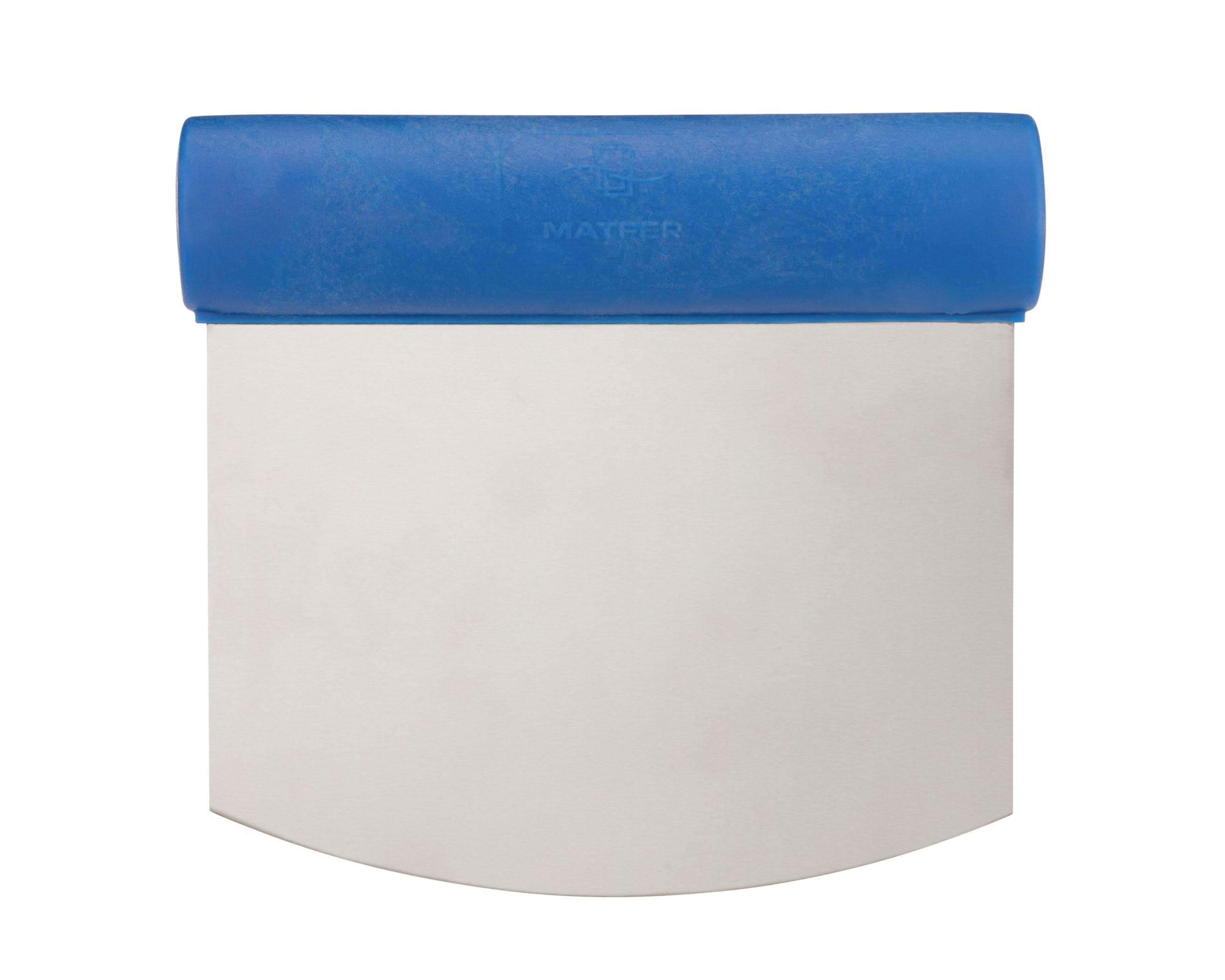 Matfer Bourgeat Dough Cutter & Bench Knife - Rounded Rigid Edge Stainless Steel Blade - Perfect for Baking, Pastry Making & Pizza Dough Cutting